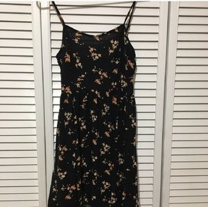 Black Divided H&M Floral Dress